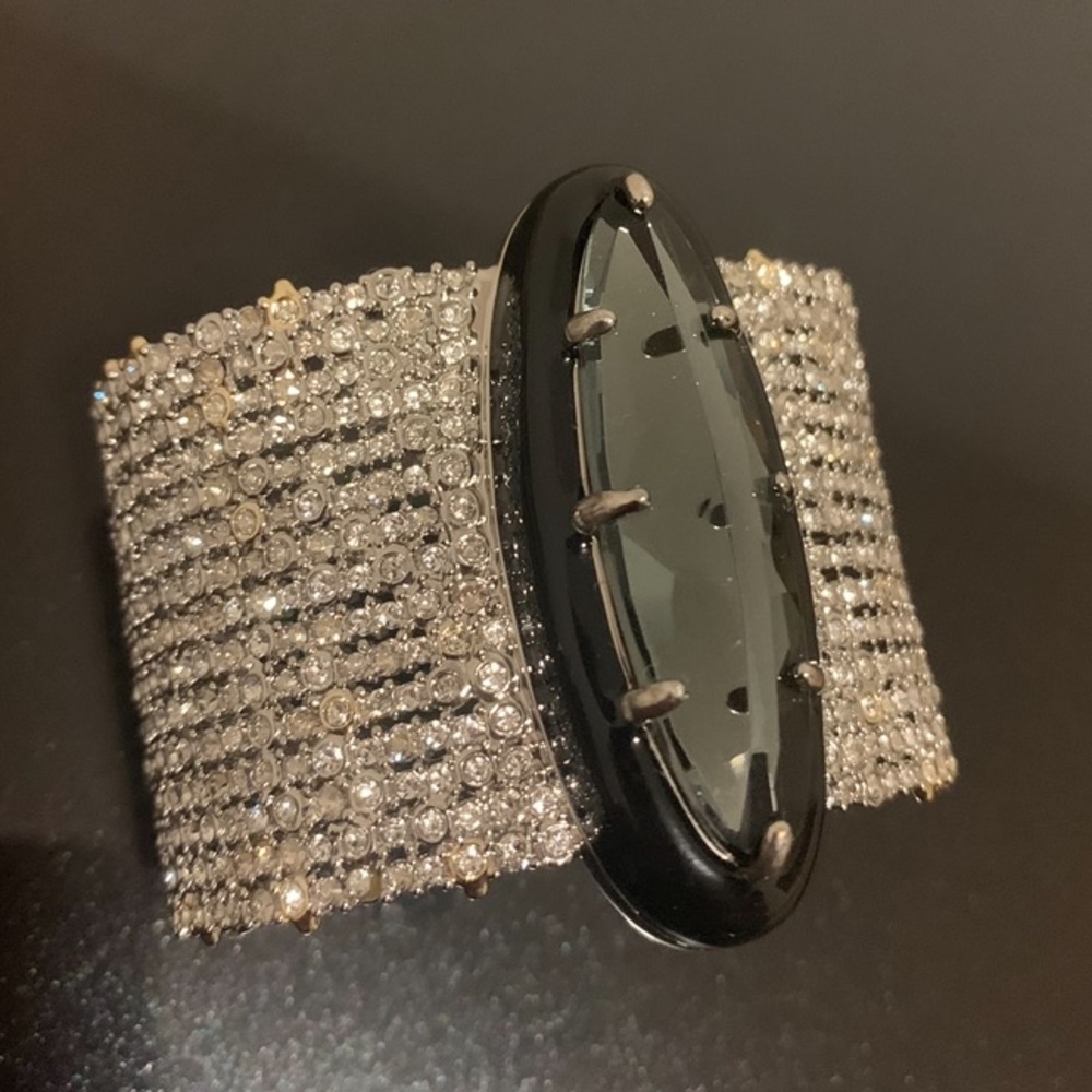 Alexis Bittar Coveteur Crystal Cuff Bracelet
